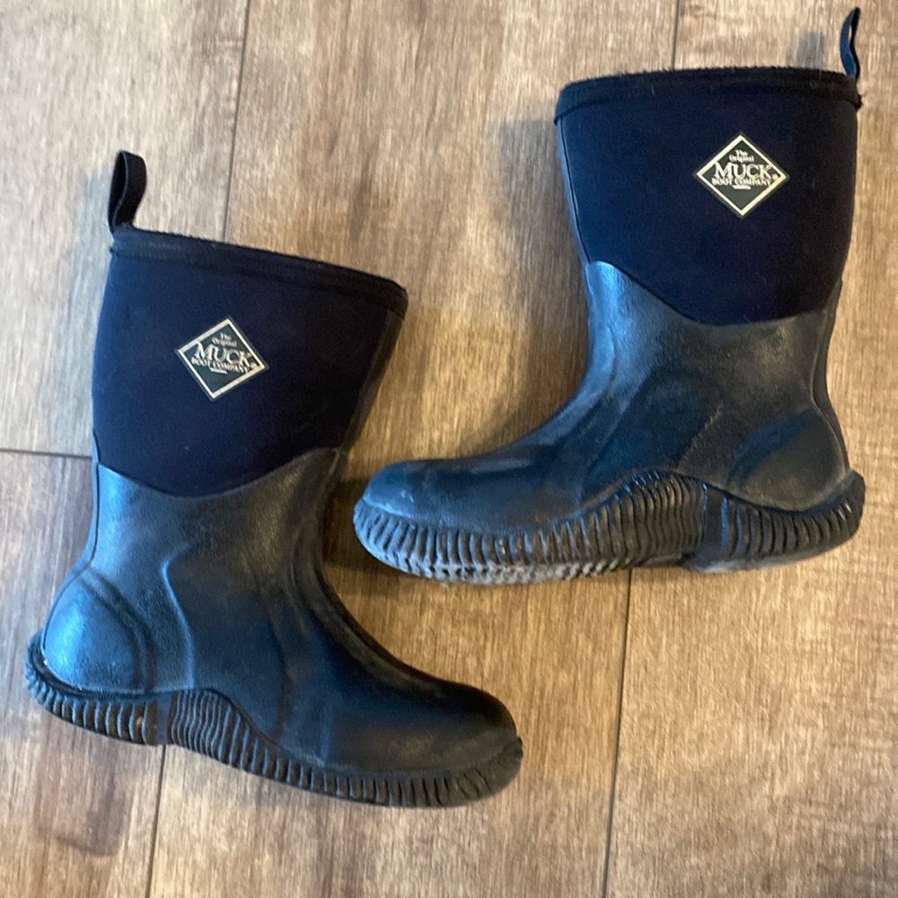 Used condition kids muck boots.